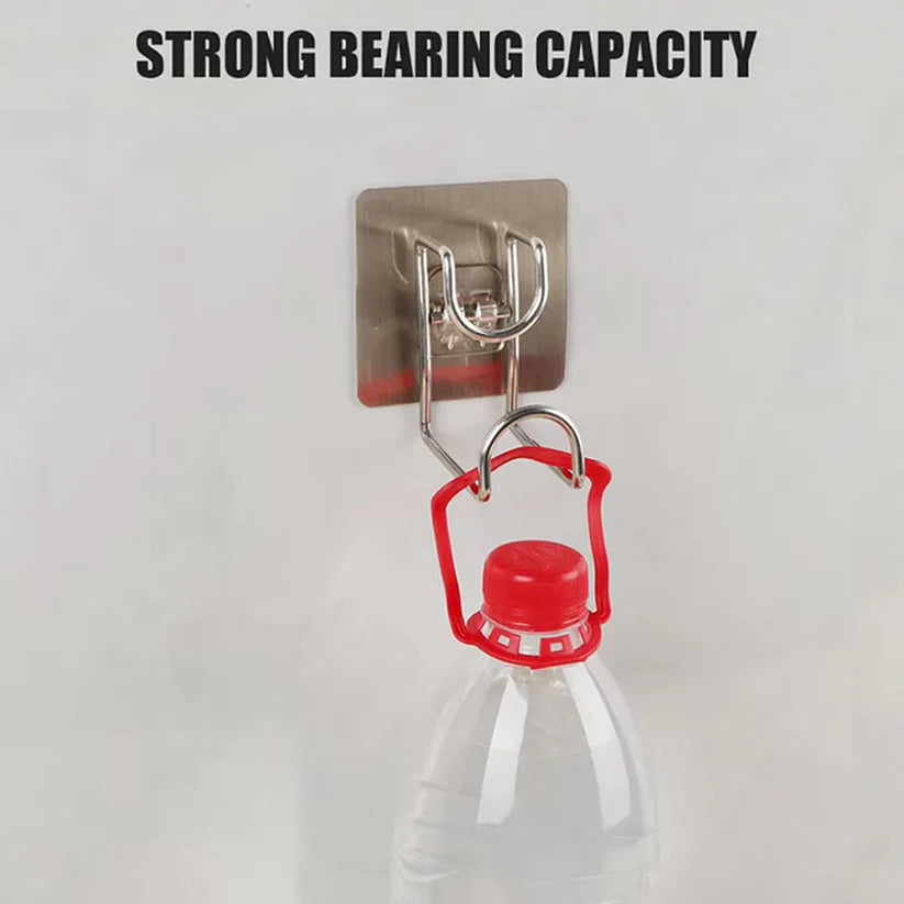 Adhesive Plastic Wall Hooks - Heavy Duty