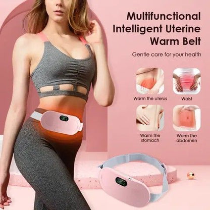 Portable Menstrual Heating Pad Belt – Rechargeable Period Pain Relief Massager for Women